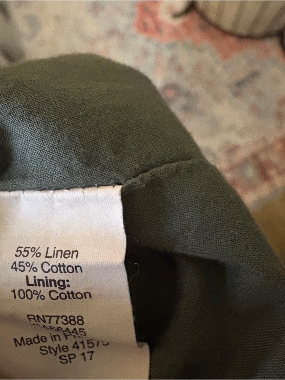 J. Crew Olive Green Elastic-Waist Mini Skirt Cotton Linen Blend Preppy Coastal - Picture 5 of 5
